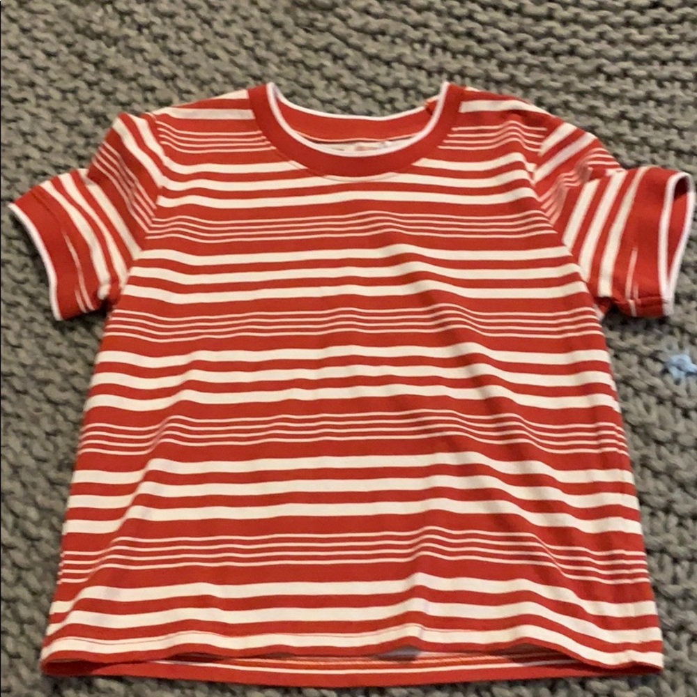 Me to We Striped Short Sleeve Shirt